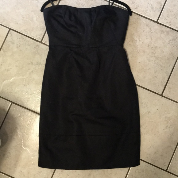 Strapless black J.Crew dress - Picture 1 of 4
